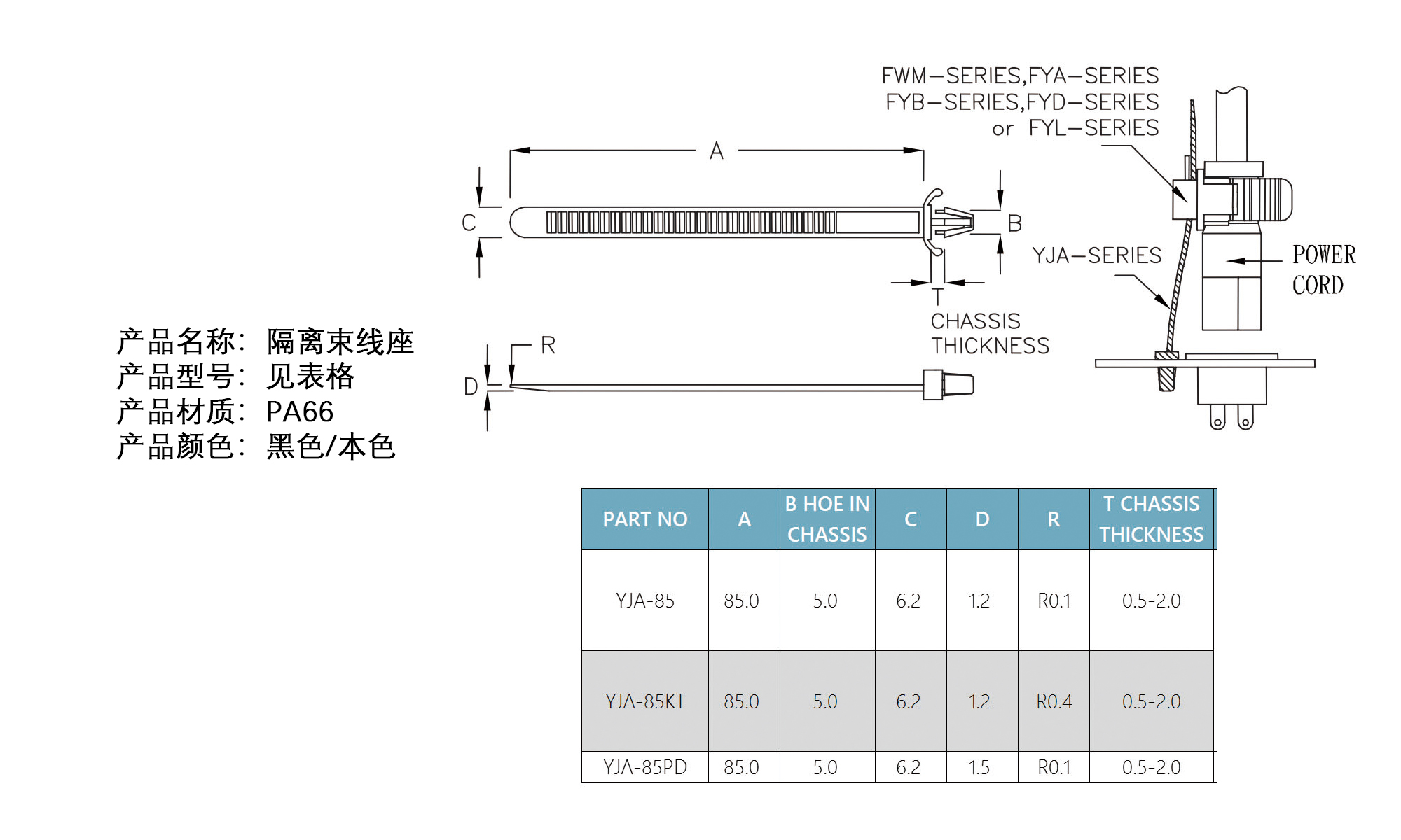 隔离束线座 YJA-85